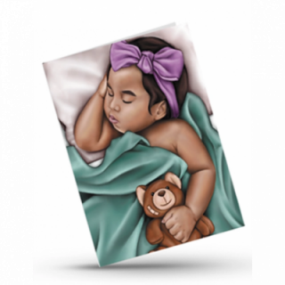 Wenskaart - Slapende baby