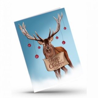 Wenskaart - Xmas Rendier
