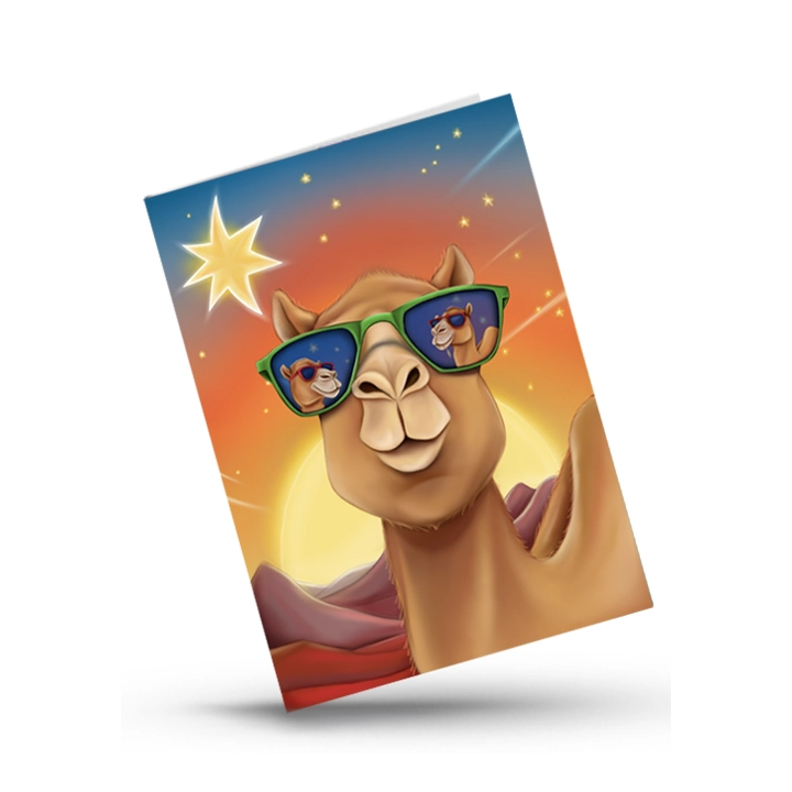 Wenskaart - Xmas Kameel