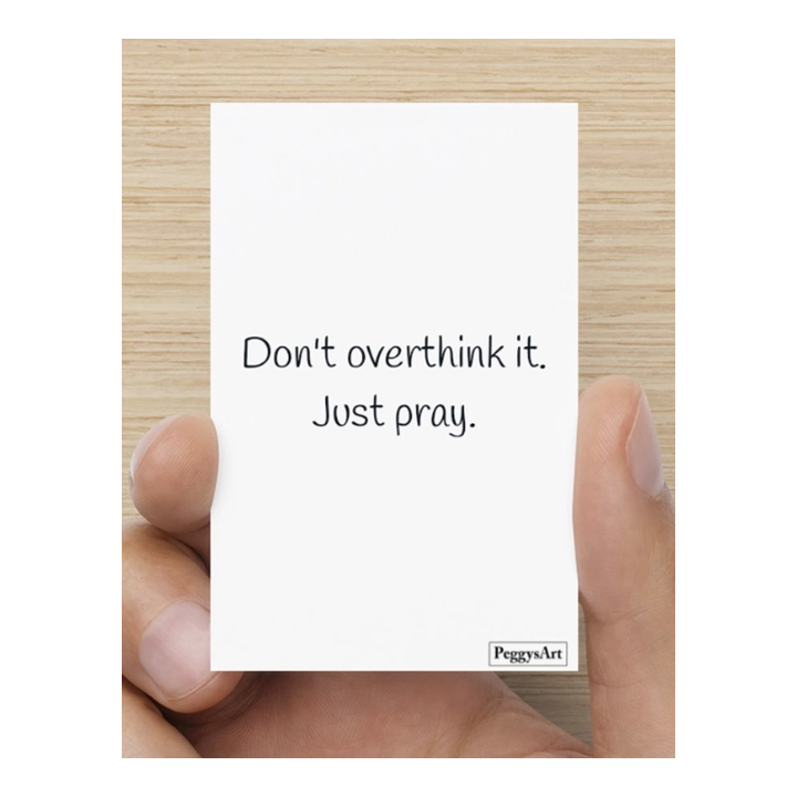 Bemoedigingskaart - Just Pray