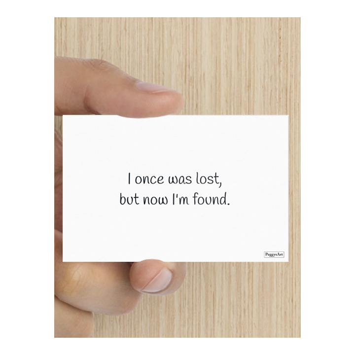 Bemoedigingskaart - Verloren schaap