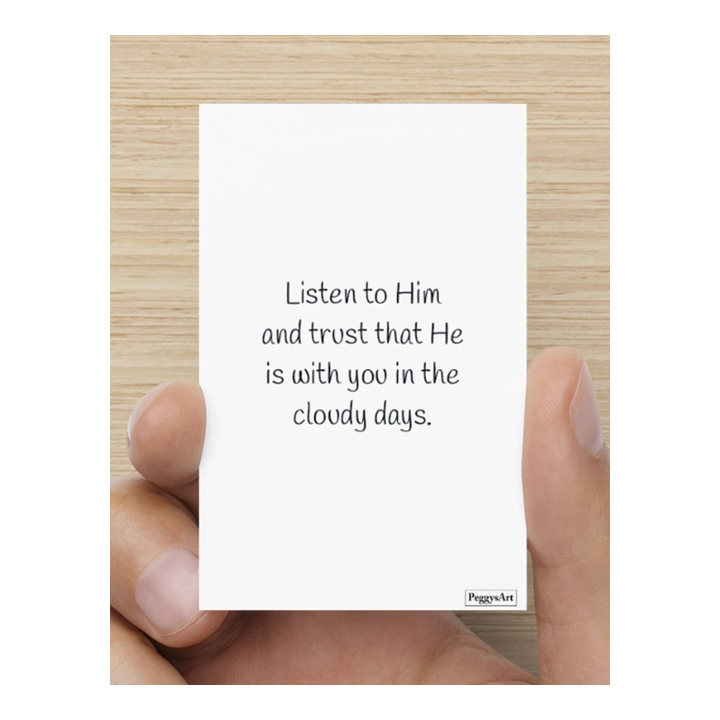 Bemoedigingskaart - Rainy Days