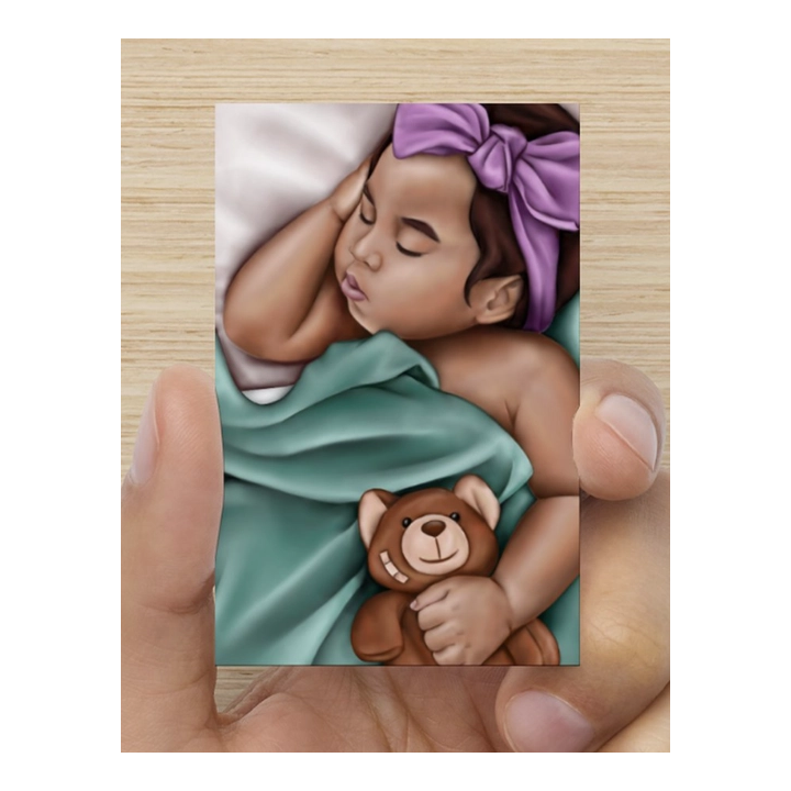 Bemoedigingskaart - Slapende baby