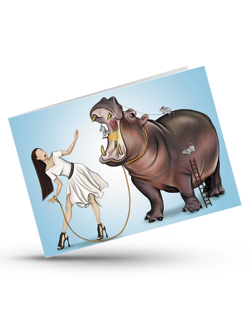 Greeting Card - Animal Dentist