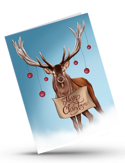 Greeting Card - Xmas Deer